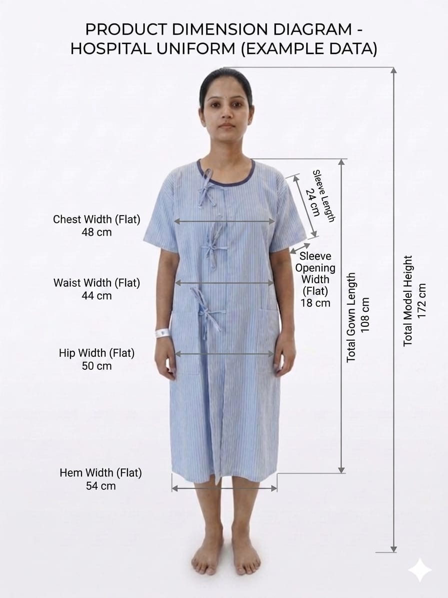 heal wear female patient gown II comfort and cozy