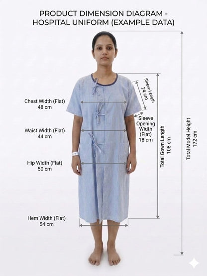heal wear female patient gown II comfort and cozy